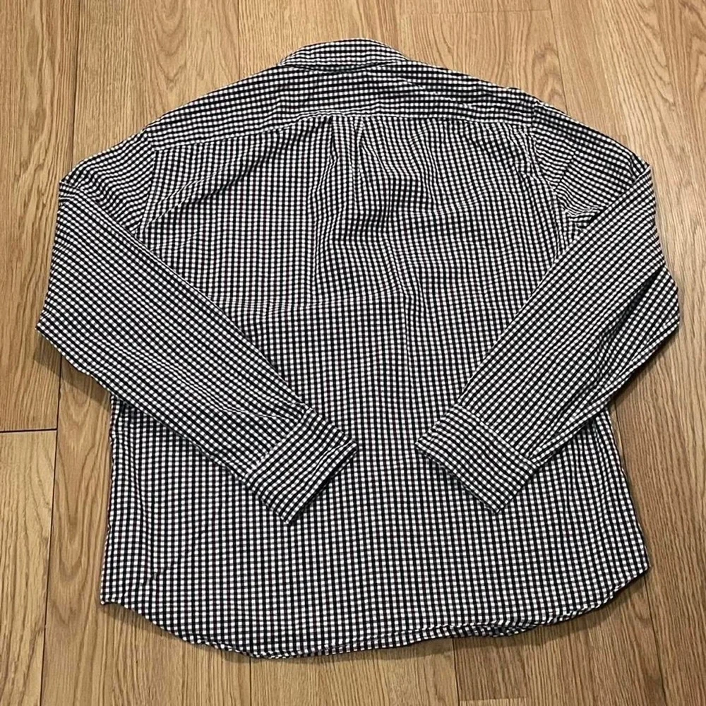 J.Crew Men’s Large Slim Untucked Long Sleeve Button Down Shirt Gingham Check